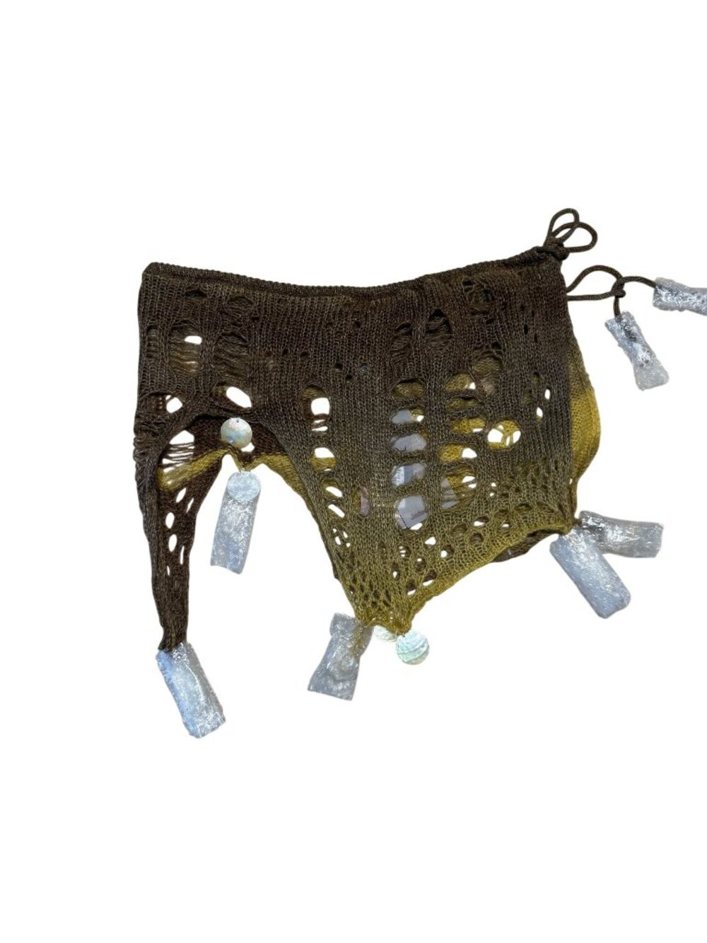 NWT Jaded London Yuka Green Seashell Knit Skirt Women's Small/Medium S/M